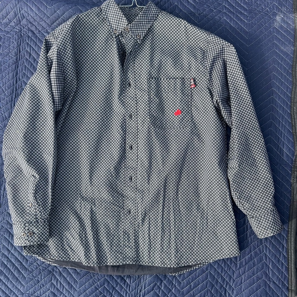 FORGE FR Patterned Button-Up Shirt
